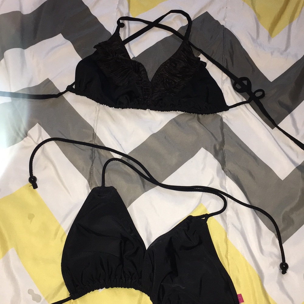2 black swim tops. Bogo